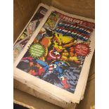 A box of comics Catalogue only, live bidding available via our website. If you require P&P please