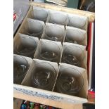 A box of beer goblets. Catalogue only, live bidding available via our website. If you require P&P