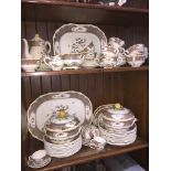 Spodes Aviary dinner service approx. 70 pieces Catalogue only, live bidding available via our