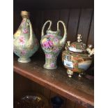 Three Japanese vases Catalogue only, live bidding available via our website. If you require P&P