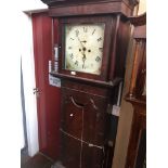 A mahogany long case clock - as found Catalogue only, live bidding available via our website. If you