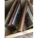 A box of misc pictures. Catalogue only, live bidding available via our website. If you require P&P