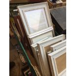 A box of picture frames Catalogue only, live bidding available via our website. If you require P&P