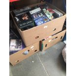 Three boxes of dvds, cassettes Catalogue only, live bidding available via our website. If you