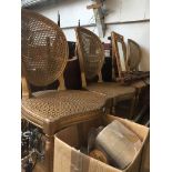 A set of four gilded bergere chairs Catalogue only, live bidding available via our website. If you