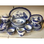Approx 47 pieces Booths Old Willow pattern by Doulton Catalogue only, live bidding available via our