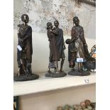 Three Soul Journeys Maasi figures Catalogue only, live bidding available via our website. If you