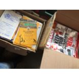2 boxes of football programmes. Catalogue only, live bidding available via our website. If you