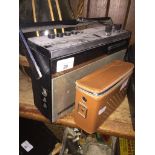 A vintage Grundig 'Pacty Boy' radio (no lead) together with a cased vintage Bush 7 transistor