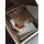 A large box of first day covers, stamp albums and other items. Catalogue only, live bidding