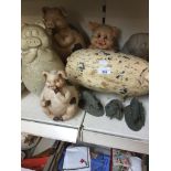 Large and small pig ornaments Catalogue only, live bidding available via our website. If you require