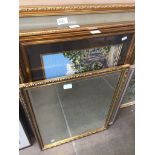4 woven pictures and a gilt frame mirror Catalogue only, live bidding available via our website.