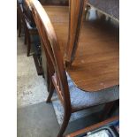 A drop leaf table and three dining chairs Catalogue only, live bidding available via our website. If