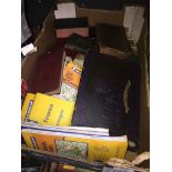 A box of books and maps etc Catalogue only, live bidding available via our website. If you require