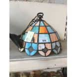 Leaded glass shade Catalogue only, live bidding available via our website. If you require P&P please