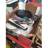 A box of records Catalogue only, live bidding available via our website. If you require P&P please