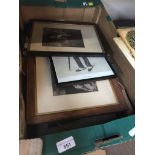 A box of vintage pictures and prints Catalogue only, live bidding available via our website. If