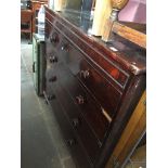 A 19th century mahogany chest of drawers Catalogue only, live bidding available via our website.