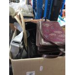 Box of handbags Catalogue only, live bidding available via our website. If you require P&P please