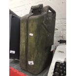 A 1965 military jerry can. Catalogue only, live bidding available via our website. If you require