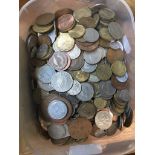 A tub of world coins Catalogue only, live bidding available via our website. If you require P&P