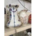 A large Losol ware jug and an Adderley jug Catalogue only, live bidding available via our website.