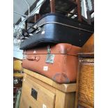 Two vintage travel cases Catalogue only, live bidding available via our website. If you require P&