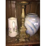 Jug, vase and candlestand Catalogue only, live bidding available via our website. If you require P&P
