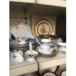 Few pieces of Royal Albert Old Country Rose and collectors plates Catalogue only, live bidding