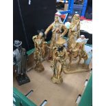 A box of figures Catalogue only, live bidding available via our website. If you require P&P please