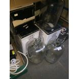 Wine making equipment including demijohns, valves, drums etc Catalogue only, live bidding