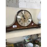 A Kleninger westminster chime mantle clock with key Catalogue only, live bidding available via our