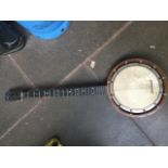 A vintage Lyric banjo - as found Catalogue only, live bidding available via our website. If you