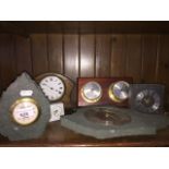 Various clocks and barometers Catalogue only, live bidding available via our website. If you require