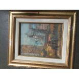 A small oil painting - London scene Catalogue only, live bidding available via our website. If you