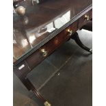 A mahogany regency sofa table Catalogue only, live bidding available via our website. If you require