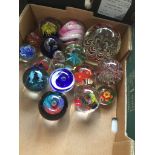 16 glass paperweights Catalogue only, live bidding available via our website. Please note we can