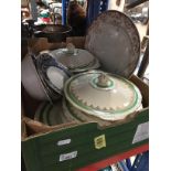 A box of H&K dinnerware including tureens Catalogue only, live bidding available via our website.