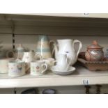 Susie Watson Moorland pottery, brown pottery and white Leeds ware Catalogue only, live bidding