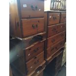 Pair of modern pine bedside chests of drawers Catalogue only, live bidding available via our