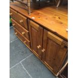 Pine sideboard Catalogue only, live bidding available via our website. Please note we can only