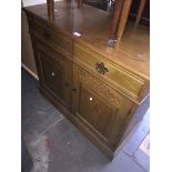 Oak cabinet with drawers Catalogue only, live bidding available via our website. Please note we