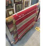 Two modern rugs - multi coloured Catalogue only, live bidding available via our website. Please note