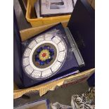 Box of Royal worcester and other boxed collectors plates Catalogue only, live bidding available