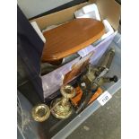 Plastic box with blow lamp, jewellery box etc. Catalogue only, live bidding available via our