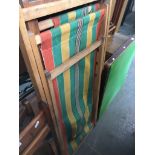 Pair of deck chairs Catalogue only, live bidding available via our website. Please note we can