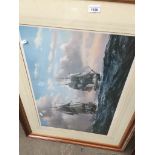 Ships at sea signed print Catalogue only, live bidding available via our website. Please note we can