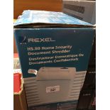 A Rexel paper shredder Catalogue only, live bidding available via our website. Please note we can