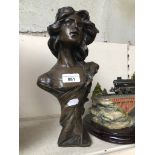 Compostion bust Catalogue only, live bidding available via our website. Please note we can only
