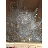 A box of glassware Catalogue only, live bidding available via our website. Please note we can only